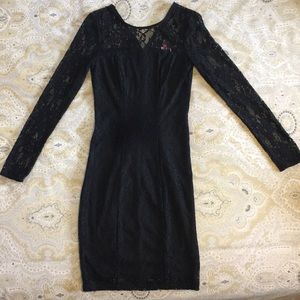 Black Lace Minidress
